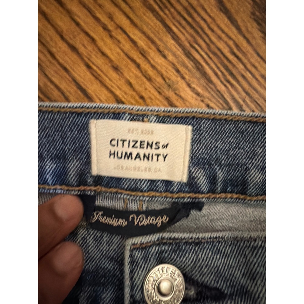 Citizens of Humanity Charlotte High Rise Straight Leg Blue Jeans Size 27 - Picture 2 of 7
